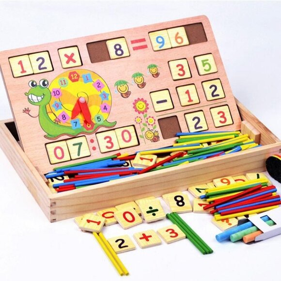 Montessori Baby Math Teaching Aids Multifunctional Math Operationtoy1Pack(8 Pcs) - Picture 5 of 9